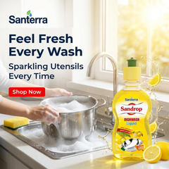 Santerra Sandrop Dishwash Liquid Lemon 250 ml