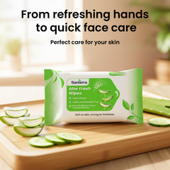 Refreshment Wipes- AloeVera -Pack of 20