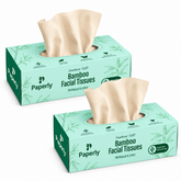 Paperly Bamboo Facial Tissue Box | 2 Ply | 100 Pulls per Box