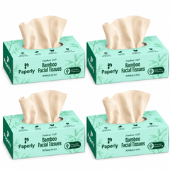 Paperly Bamboo Facial Tissue Box | 2 Ply | 100 Pulls per Box
