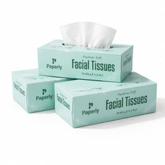 Paperly Feather Soft Facial Tissue Box 70 Pulls