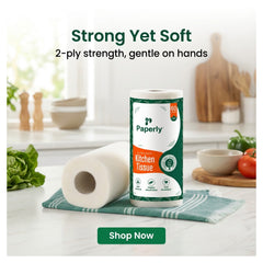Paperly Kitchen Tissue Roll 2 Ply 60 Sheets