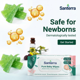 Santerra Pure Baby Wipes 72 Wipes