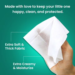 Santerra Soft Baby Wipes- Plant based