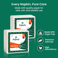 Daily Use Paper Napkin-50 Pulls- 2 Ply