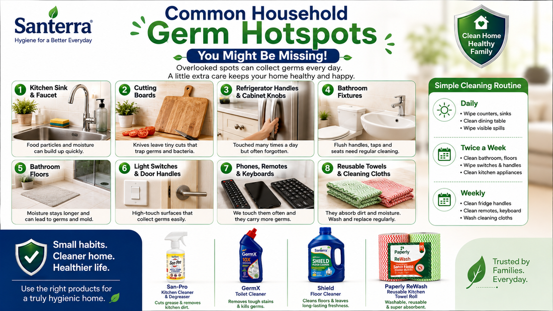 Common Household Germ Hotspots You Might Be Missing