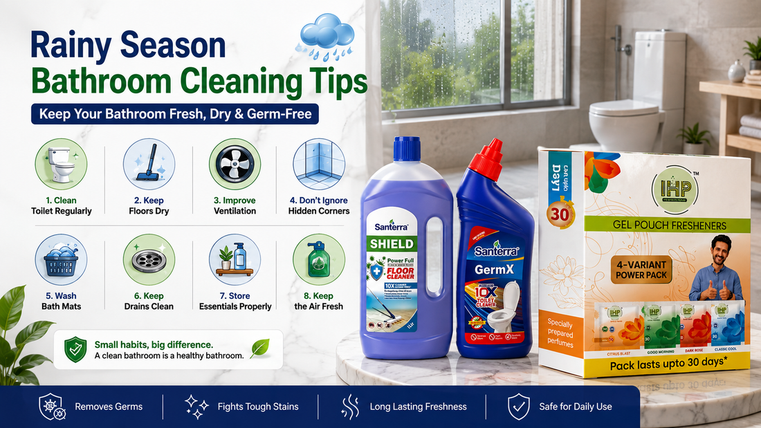 Rainy Season Bathroom Cleaning Tips: Keep Your Bathroom Fresh, Dry, and Germ-Free