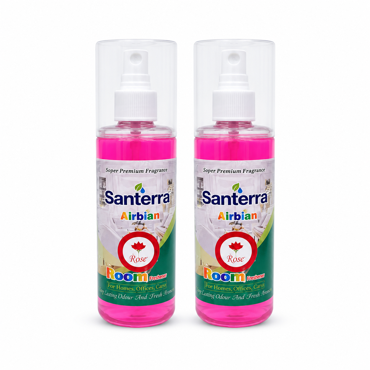 Santerra Airbian Room Freshener Spray 200 ml | Instant Odour Control & Long Lasting Fragrance for Home, Office & Car