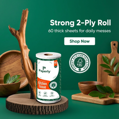 Paperly Kitchen Tissue Roll 2 Ply 60 Sheets