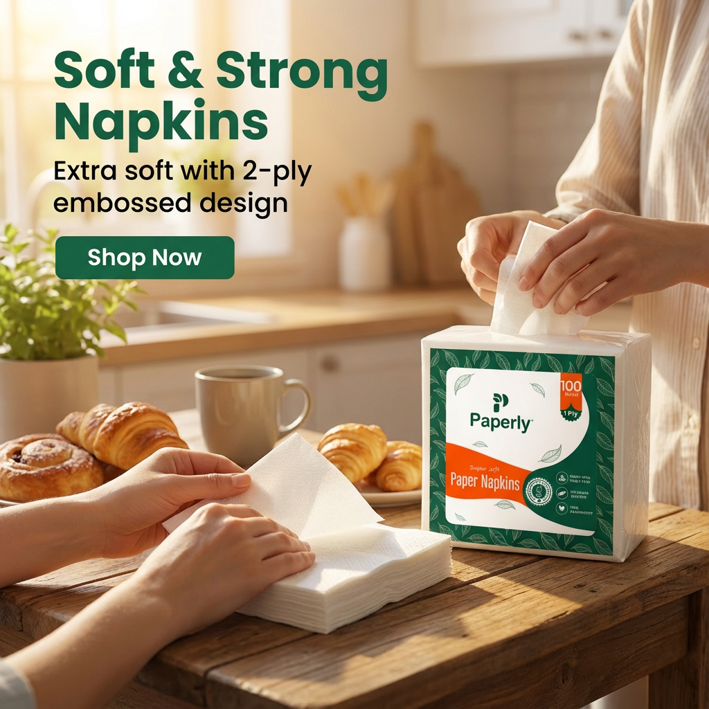 Paperly Premium Tissue Napkin 1 Ply 30x30 cm