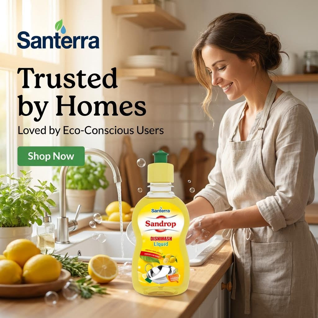 Santerra Sandrop Dishwash Liquid Lemon 250 ml
