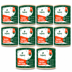 Paperly Bamboo Toilet Paper Rolls | 3 Ply | 200 Pulls per Roll