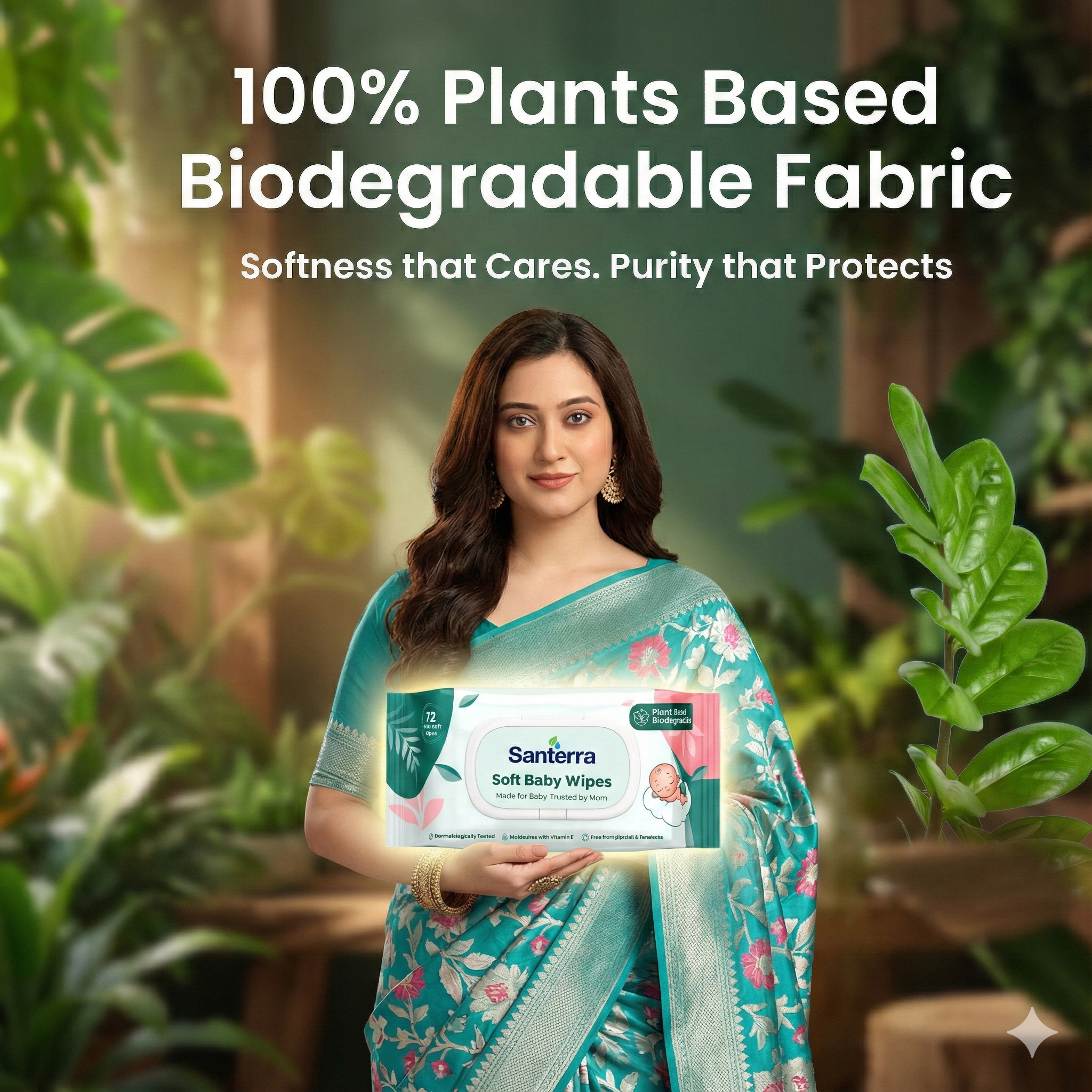 Santerra Soft Baby Wipes- Plant based