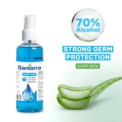 Santerra Hand Rub 70% Alcohol – Fast-Acting Hand Sanitizer | No Water Required
