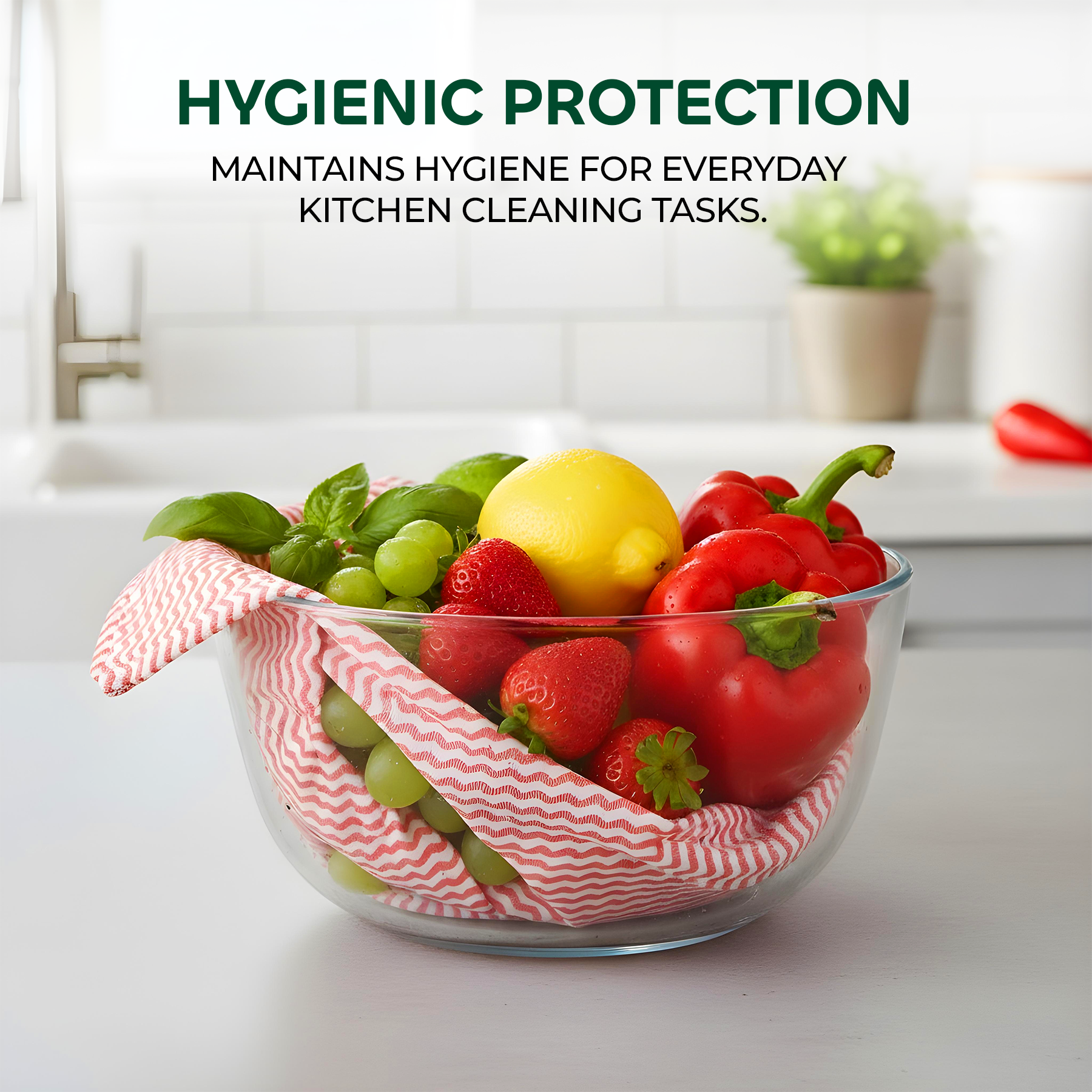 Paperly Reusable Nonwoven Kitchen Towel Roll 50 Pulls