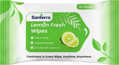 Refreshment Wipes Lemon-Pack of 20