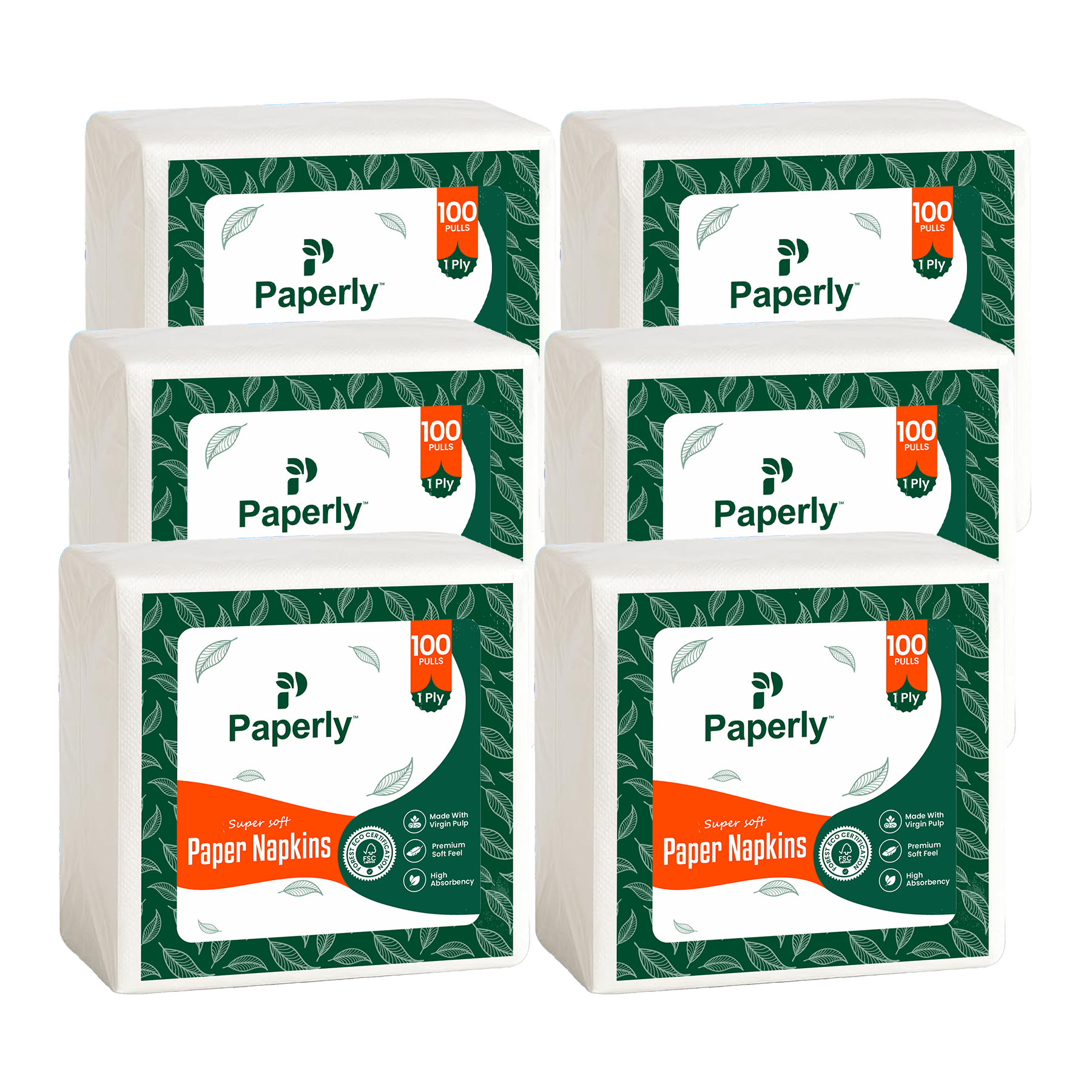 Paperly Premium Tissue Napkin 1 Ply 30x30 cm