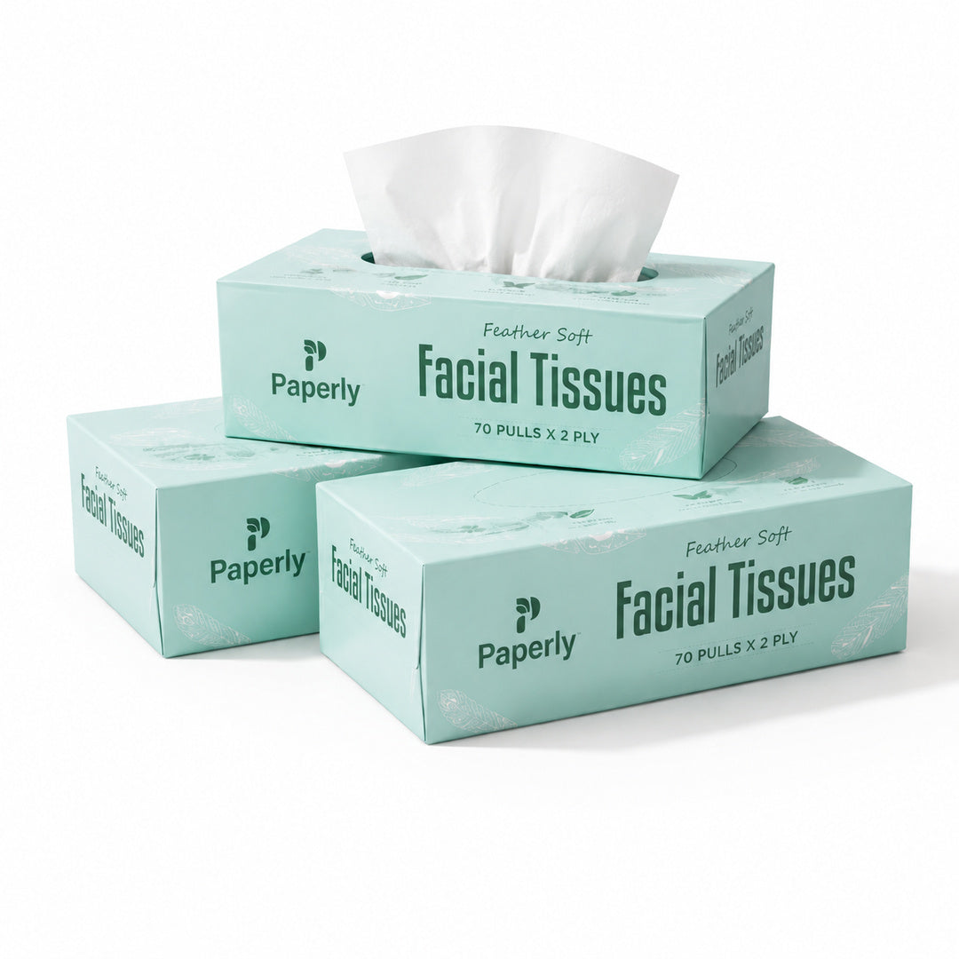 Paperly Feather Soft Facial Tissue Box 70 Pulls