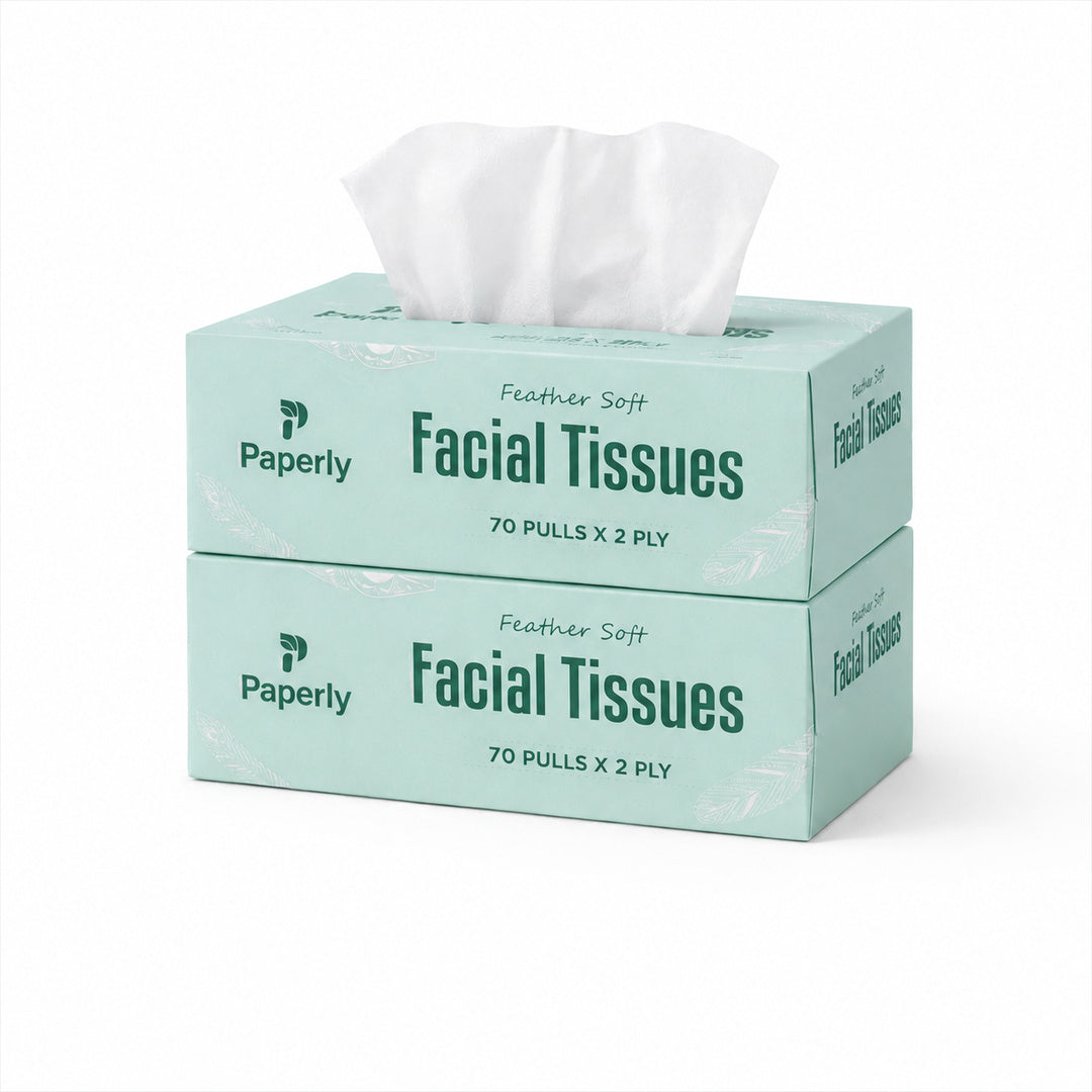 Paperly Feather Soft Facial Tissue Box 70 Pulls