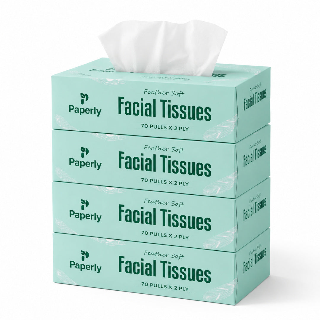Paperly Feather Soft Facial Tissue Box 70 Pulls