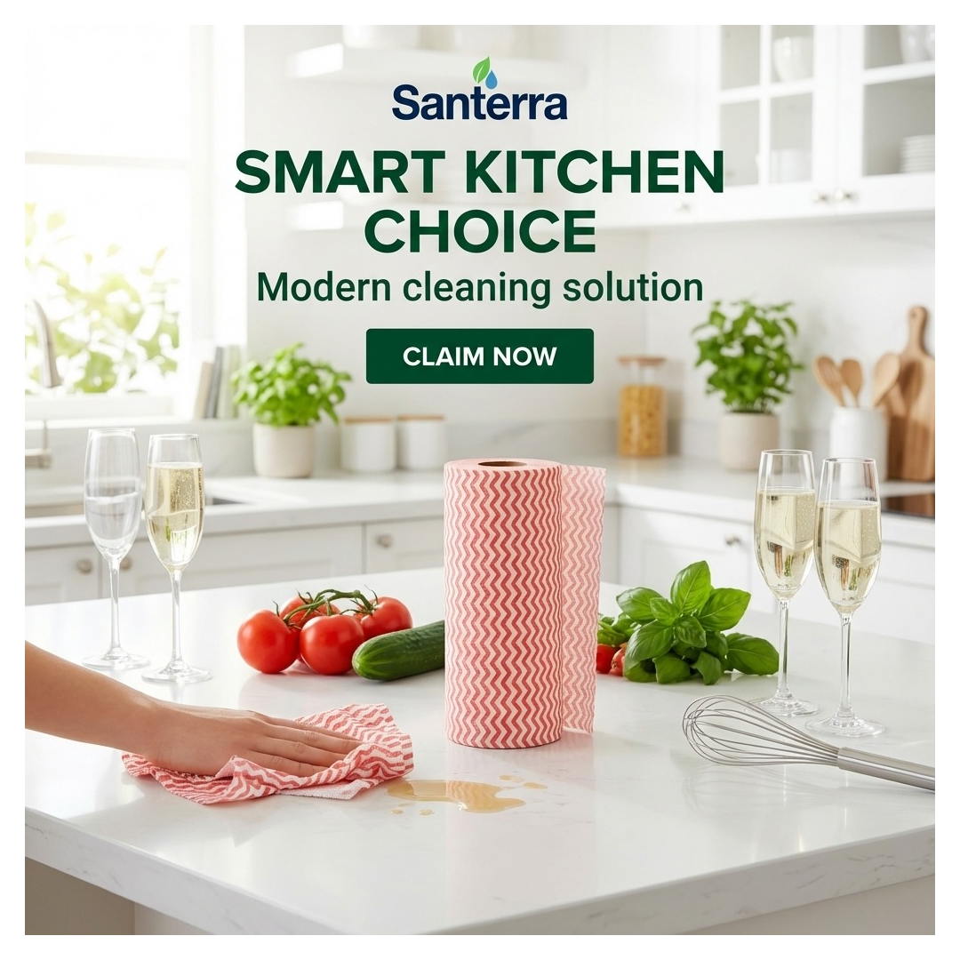Paperly Reusable Nonwoven Kitchen Towel Roll 50 Pulls