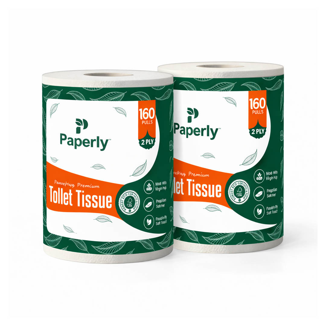 Paperly Premium Toilet Paper Roll 2 Ply 160 Sheets