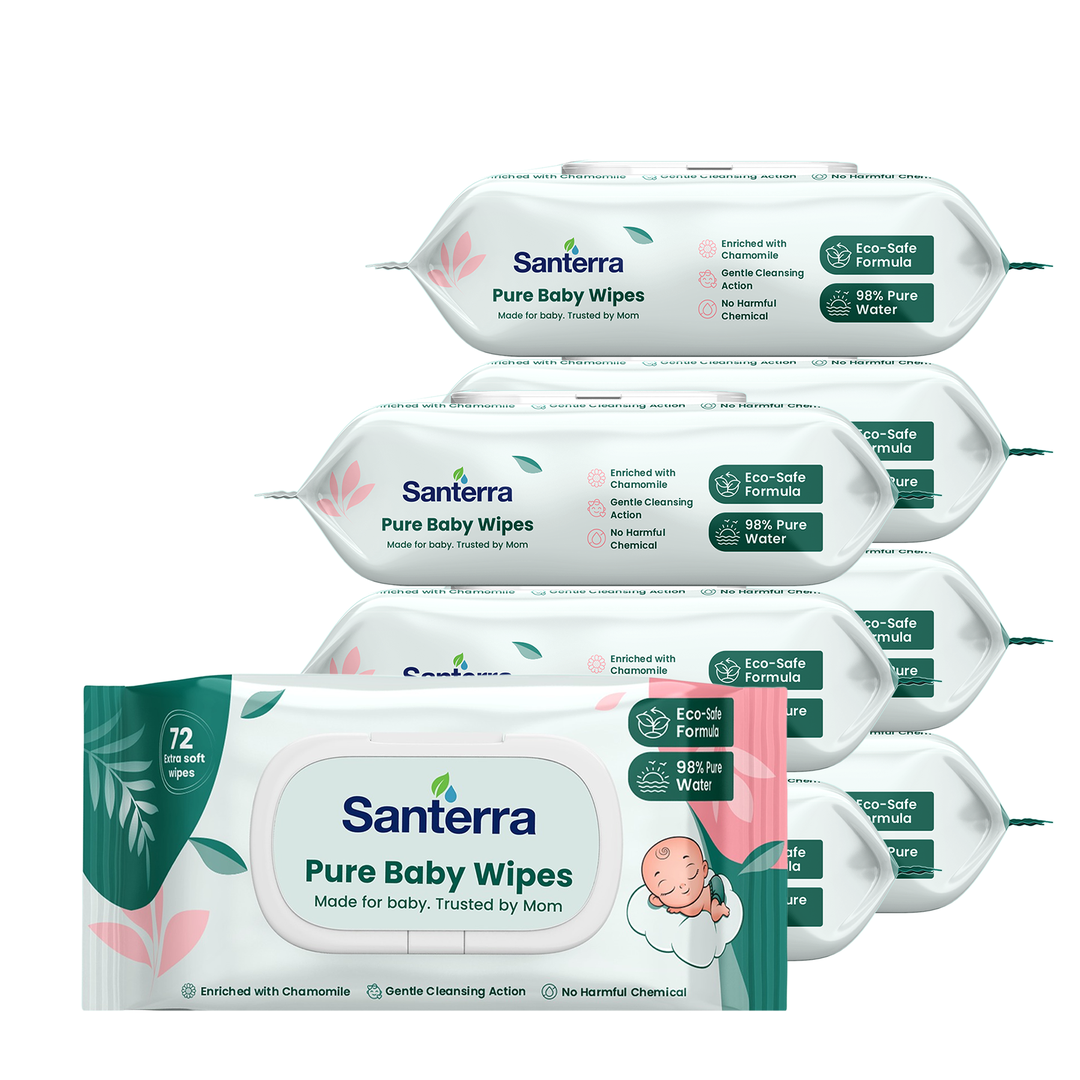 Santerra Pure Baby Wipes 72 Wipes