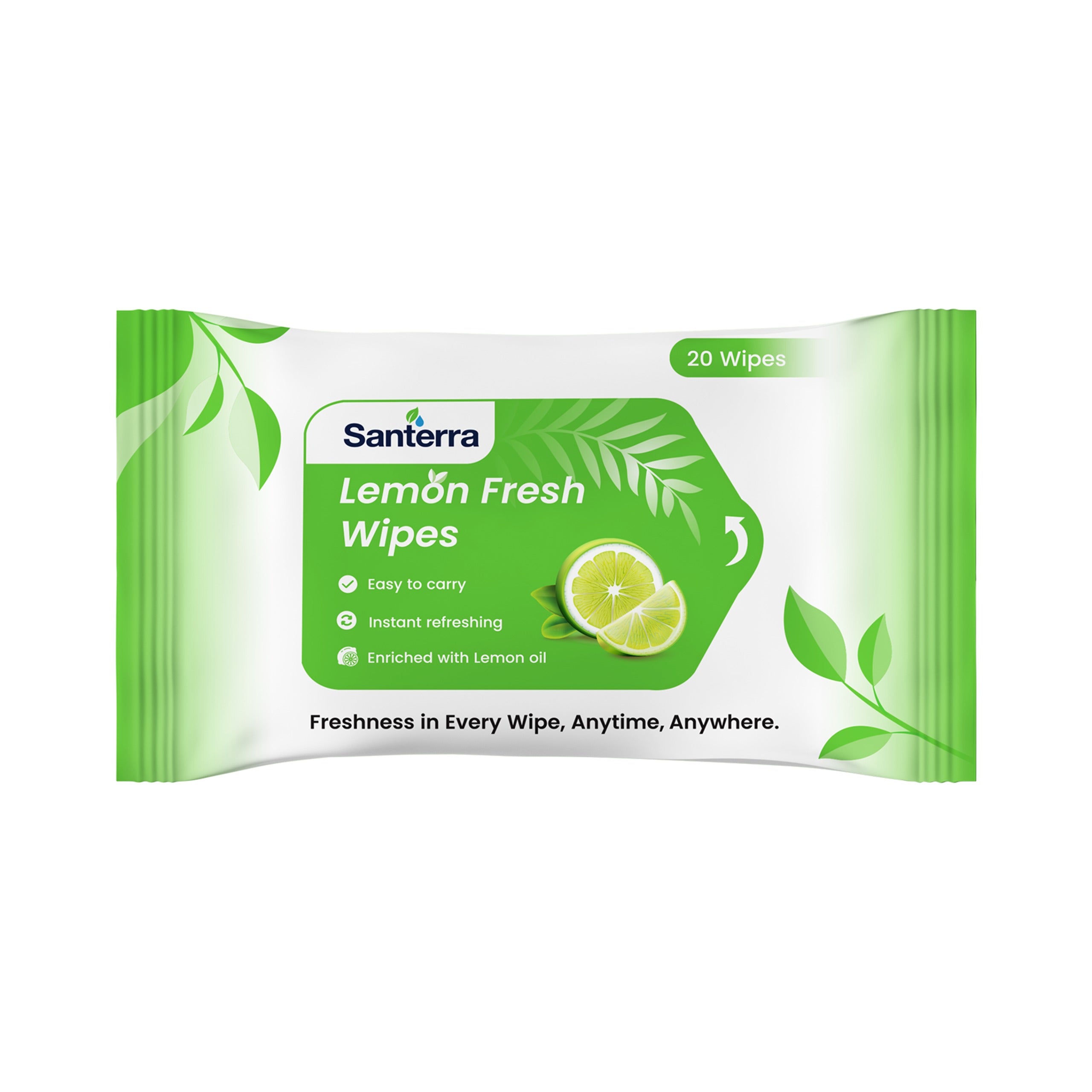 Refreshment Wipes Lemon-Pack of 20