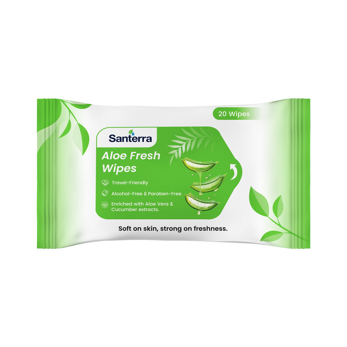 Refreshment Wipes- AloeVera -Pack of 20