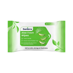Refreshment Wipes- AloeVera -Pack of 20