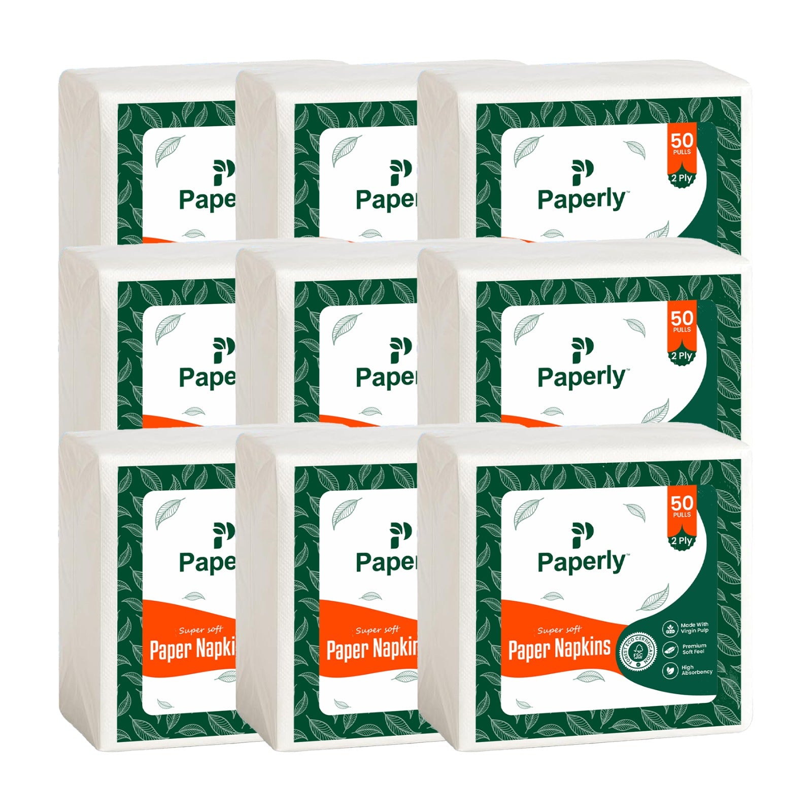 Daily Use Paper Napkin-50 Pulls- 2 Ply