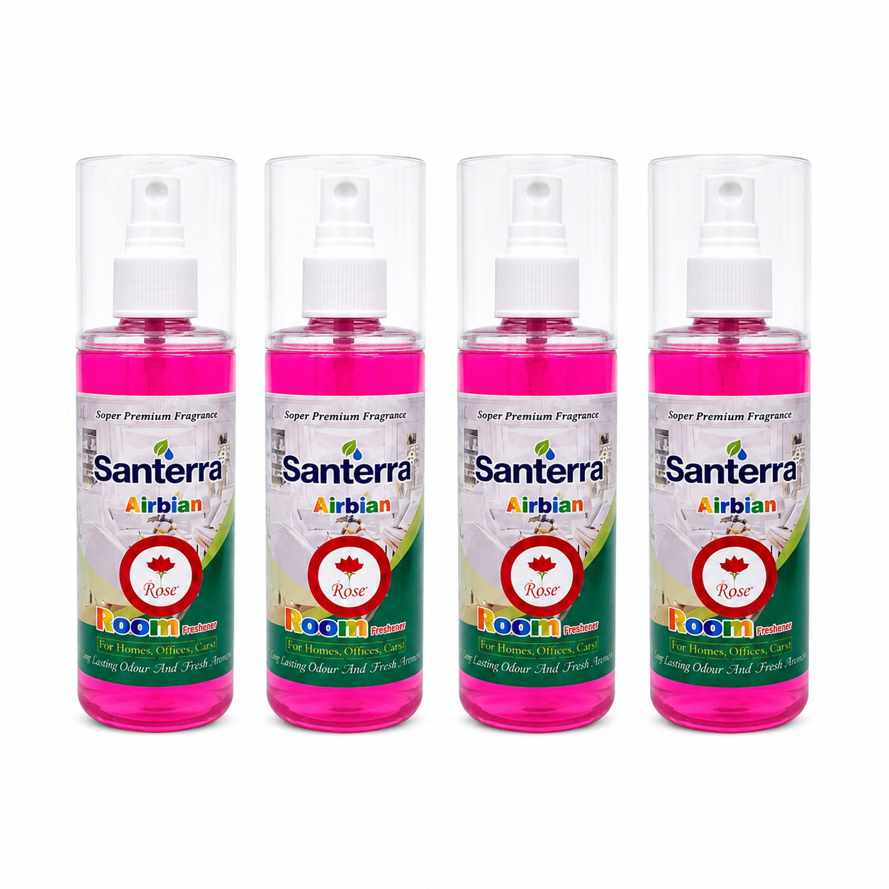 Santerra Airbian Room Freshener Spray 200 ml | Instant Odour Control & Long Lasting Fragrance for Home, Office & Car