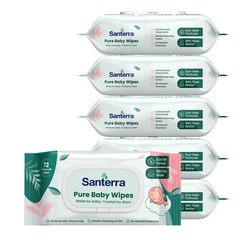 Santerra Pure Baby Wipes 72 Wipes