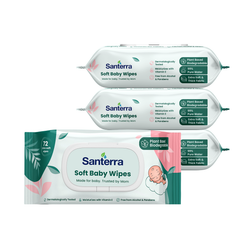 Santerra Soft Baby Wipes 72 Wipes