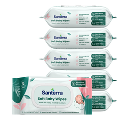 Santerra Soft Baby Wipes 72 Wipes