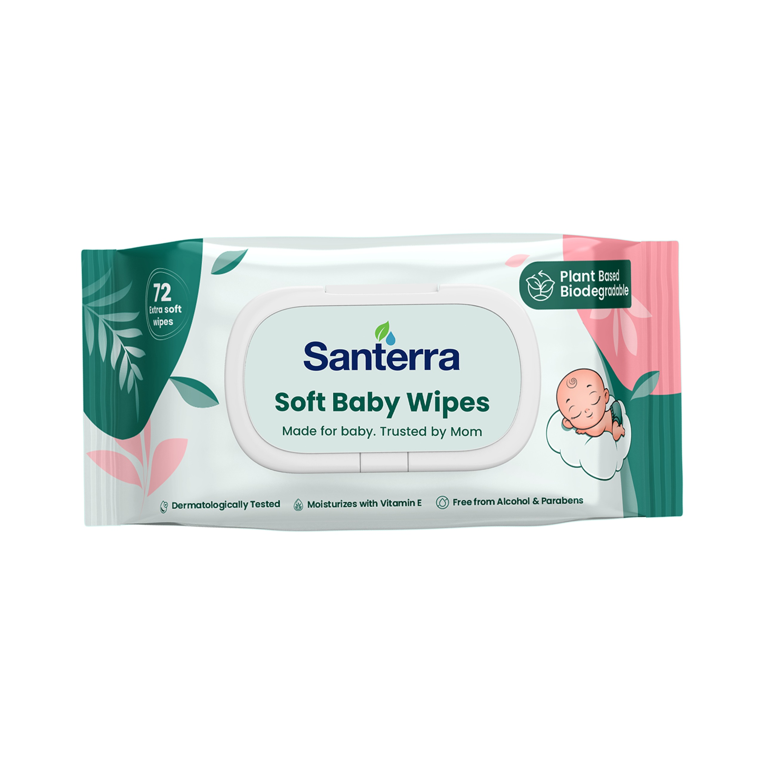 Santerra Soft Baby Wipes- Extra Care & Plant based